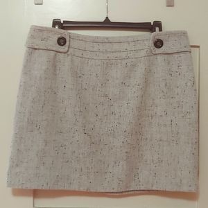 Speckled wool mini skirt